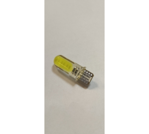 Светодиод W5W 12V W2.1х9.5d (СОВ-2F,белый,цоколь-плата,в силиконе)"ДИАЛУЧ"