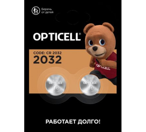 Элемент питания(батарейка) OPTICELL Specialty 2032 блистер 4 шт._