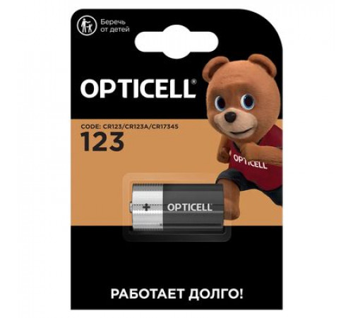 Элемент питания(батарейка) OPTICELL Specialty 123 блистер 1 шт