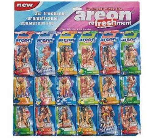Ароматизатор AREON REFRESHMENT LIQUID планшет HARD WOMEN гелевый (Цена за лист - 18шт*8мл)~