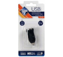Разветвитель прикуривателя 1USB-порт, 1000мА, LED индикатор, 12/24В Nova Bright-fusion