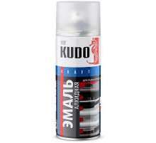 Краска для радиаторов отопления черная матовая KUDO аэрозоль 520мл