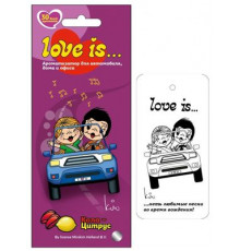 Ароматизатор LOVE IS…картонный КОЛА-ЛИМОН ~