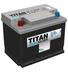 Аккумулятор TITAN EUROSILVER (6СТ-61) 600 мАч ,L+ (242 х 175 х 190)_