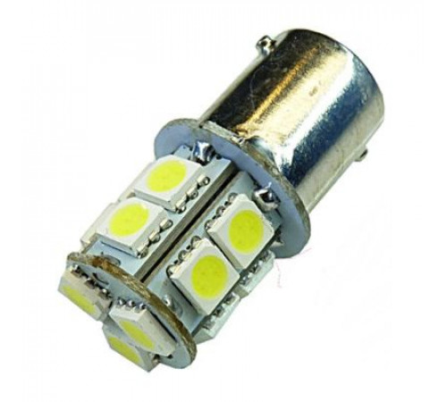 Светодиод P21W 12V BA15S 13SMD белый конус ЛДД006-6W