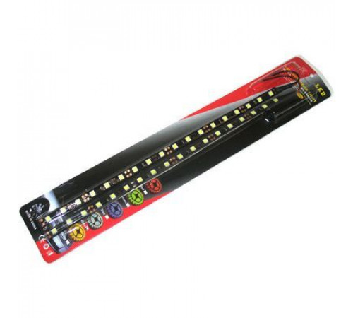 Полоса светодиодная 18 SMD 5050 30см красная ( черная основ.),(блистер 2шт) М5