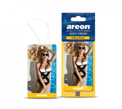 Ароматизатор AREON бумажный SEX DRIVE Vanilla Black(Ванила Блэк)~