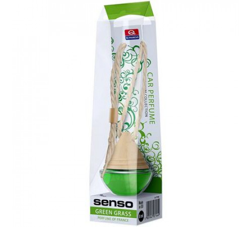 Ароматизатор Др.Маркус Senso Wood бутылочка с дер. крышкой Green Grass ~