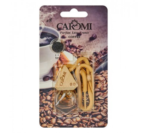 Ароматизатор CAROMI бутылочка с дер. крышкой (Кофе) #8 6мл~