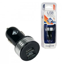 Разветвитель прикуривателя 2USB-порта,2100мА,LED подсветка 12/24В Nova Bright