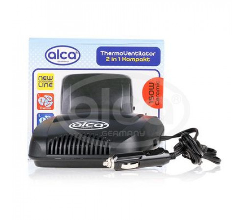 Теплоэлектровентилятор компактный 2в1, 12V ALCA