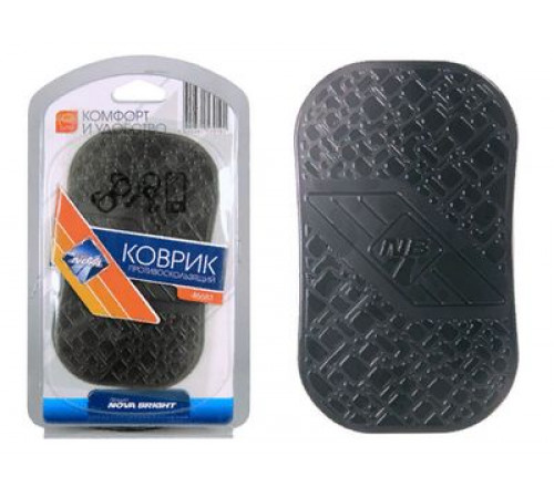 Коврик противоскользящий, дымчатый (14х8см) Nova Bright