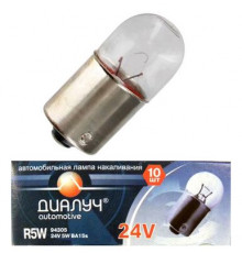 Лампа R5W 12V BA15s Диалуч ЛЧ196-Л