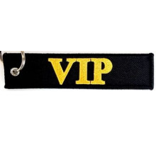 Брелок ткань, вышивка VIP 13*3см BMV 056
