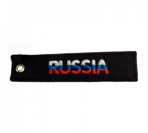 Брелок ткань, вышивка Russia 13*3см BMV 064