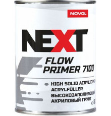 Грунт акриловый NOVOL NEXT FLOW 7100 ТОЛСТОСЛОЙНЫЙ 4+1, (Серый) 0,8 л+ отв Н7900 0,2 л