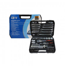 Набор инструмента  82 предмета CR-V 6гран. 1/4, 1/2"DR