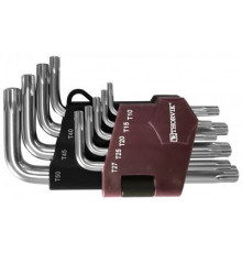 Набор ключей TORX 9пр. Г-об. коротких с центрированным штифтом, Т10H-T50H/ THORVIK
