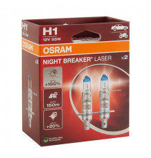 Лампы H1 12V 55W P14.5s +150% 3200K OSRAM