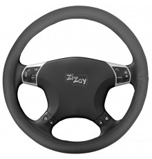 Оплетка руля ZIZAY серия Perforation перфорированная экоКожа, цвет серый, размер М_