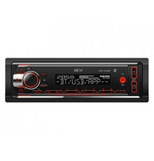 Автомагнитола ACV AVS-930BR (1din/красная/BT/2USB/AUX/SD/FM/3RCA/SUB/QC/4х50)