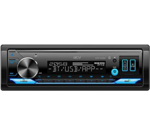 Автомагнитола ACV AVS-940BM (1din/мультицвет/BT/2USB/AUX/SD/FM/3RCA/SUB/QC/4х50)