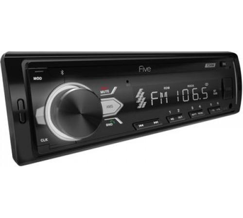 Автомагнитола FIVE F24W (1din/белая/Bluetooth/USB/AUX/SD/FM/4х50)