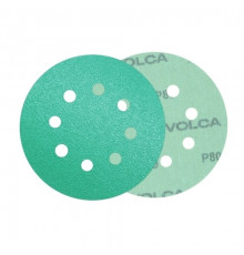 Круг абразивный VOLCA EMERALD 125мм,8отв P 080 пленочная основа