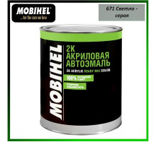 Краска банка 671 акриловая 0.75  Светло-серая MOBIHEL_