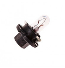 Лампа W1.2W 12V Bx8,4d (черный патрон) ЛЧ216-Ч