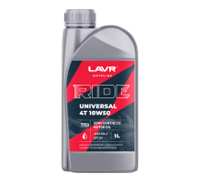 Масло моторное RIDE UNIVERSAL 4T 10W50 SM 1л. LAVR MOTO ЧЗ
