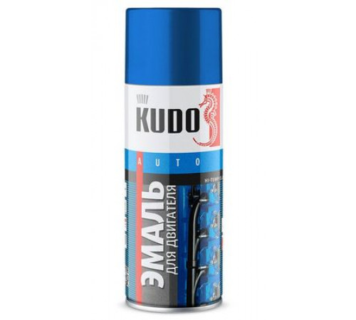 Краска для двигателя черная 520мл аэрозоль KUDO
