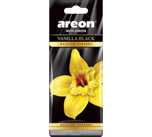 Ароматизатор AREON бумажный MON Vanilla Black ~