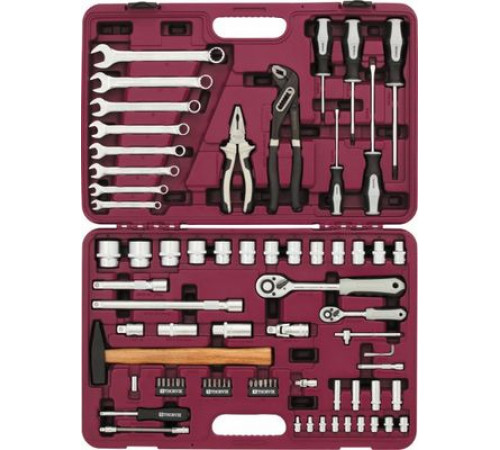 Набор инструмента 77 предм. универсальный 1/4", 1/2"DR / THORVIK
