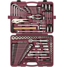 Набор инструмента 142 предмета универсальный 1/4", 3/8" и 1/2"DR / THORVIK