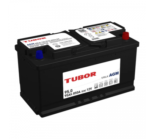Аккумулятор TUBOR AGM (6СТ-95.0) 850мАч, R+ ( 352 x 175 x 190)_