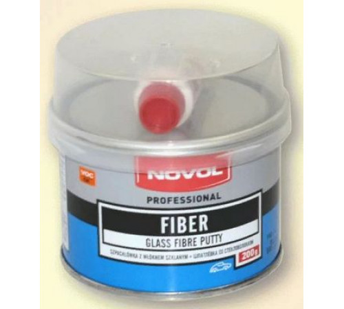 Шпатлевка NOVOL FIBER 0,2кг со стекловолокном