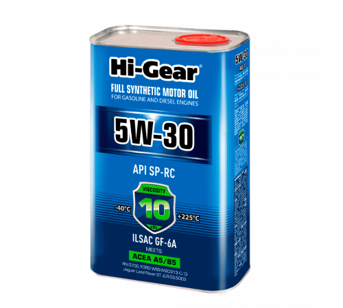 Масло моторное синтетическое 5W30 SP-RC ACEA A5/B5 1л Hi-Gear ЧЗ
