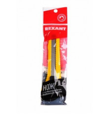 Нож с сегментированным лезвием 18 мм корпус пластик REXANT