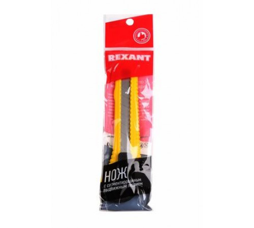 Нож с сегментированным лезвием 18 мм корпус пластик REXANT