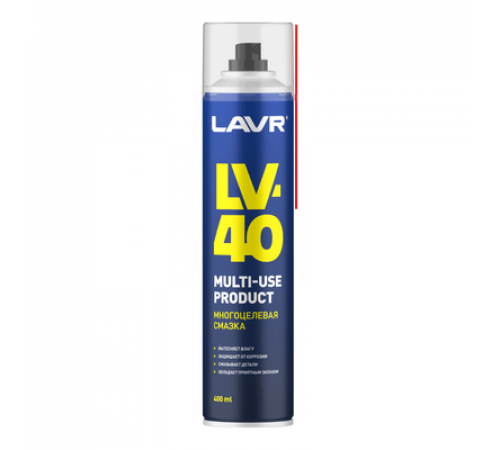 Смазка многоцелевая LV-40 аэрозоль 400 мл LAVR ЧЗ