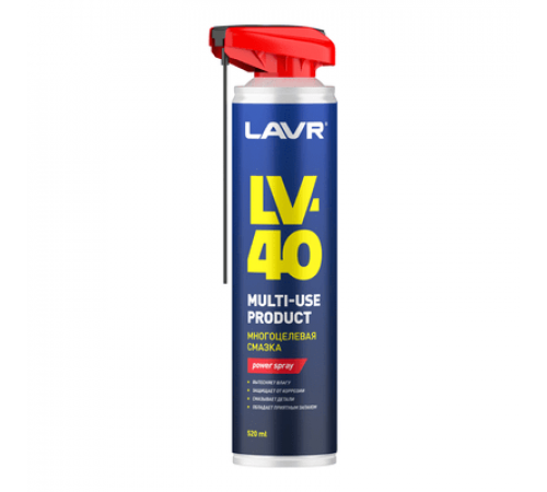 Смазка многоцелевая LV-40 аэрозоль 520 мл LAVR ЧЗ
