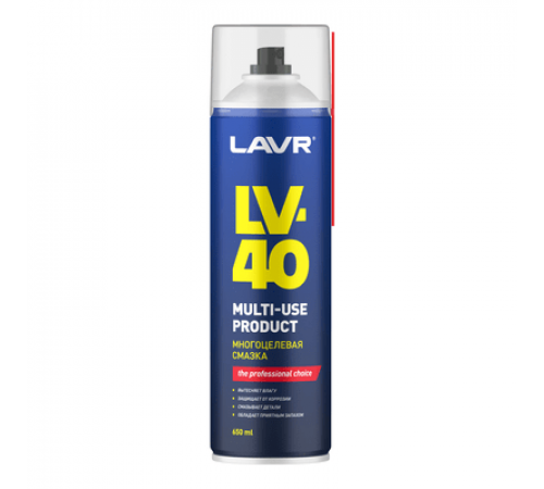 Смазка многоцелевая LV-40 аэрозоль 650 мл LAVR ЧЗ