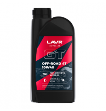 Масло моторное GT OFF ROAD 4T 10W40 SM 1 л. LAVR MOTO ЧЗ