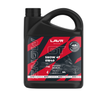 Масло моторное GT Snow 4T 0W40 SN 4 л. LAVR MOTO ЧЗ