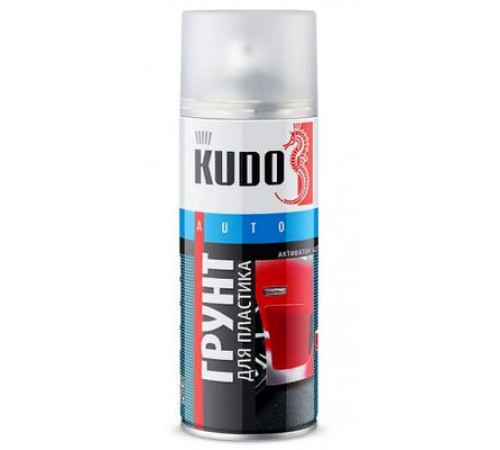 Грунт для пластика KUDO прозрачный (активатор адгезии) аэрозоль 520мл
