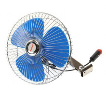 Вентилятор M-502 21 см(8) с решеткой металл 12V MEGAPOWER