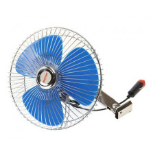 Вентилятор M-502 21 см(8) с решеткой металл 12V MEGAPOWER