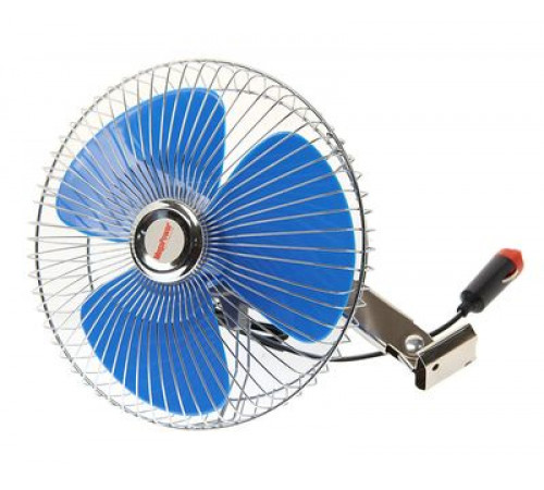Вентилятор M-502 21 см(8) с решеткой металл 12V MEGAPOWER