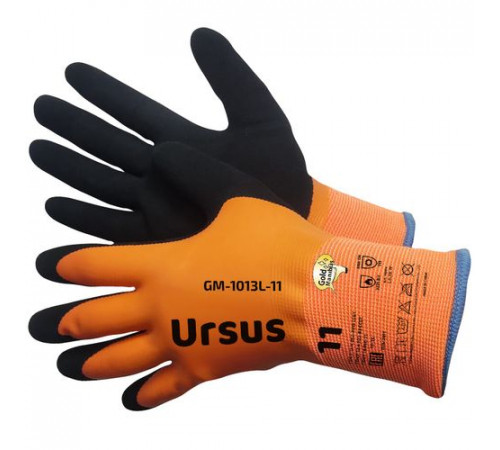 Перчатки теплые зимние из акрила G7 оранж.цв.(Ultrafoam и Microfoam покр)полн.обл.р.10(XL)UrsusGummi